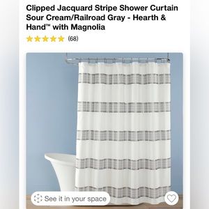 Hearth and hand shower curtain